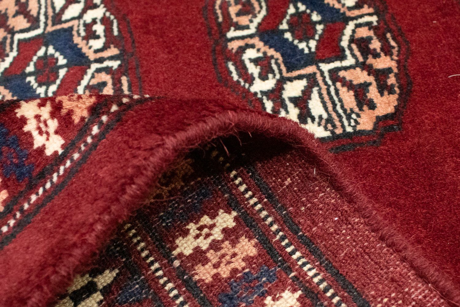 Tappeto afgano - Bukhara quadrato  - 207 x 204 cm - rosso