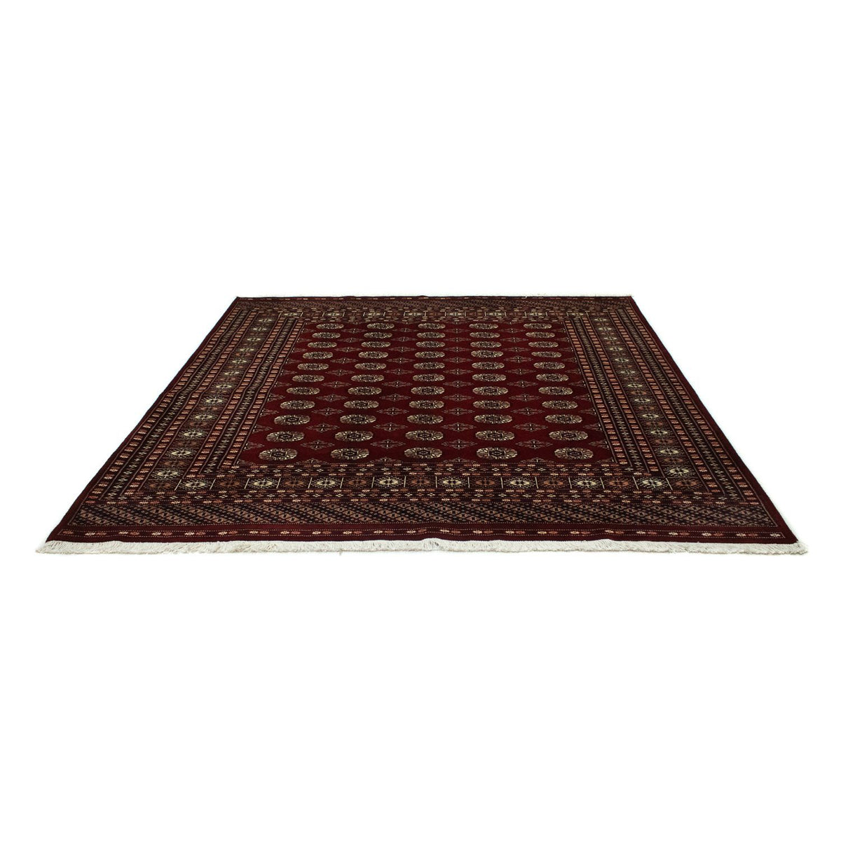 Tappeto afgano - Bukhara quadrato  - 207 x 204 cm - rosso