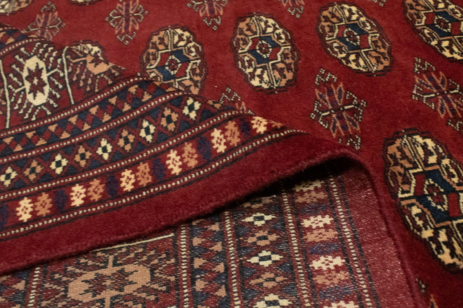 Tappeto afgano - Bukhara - 240 x 203 cm - rosso
