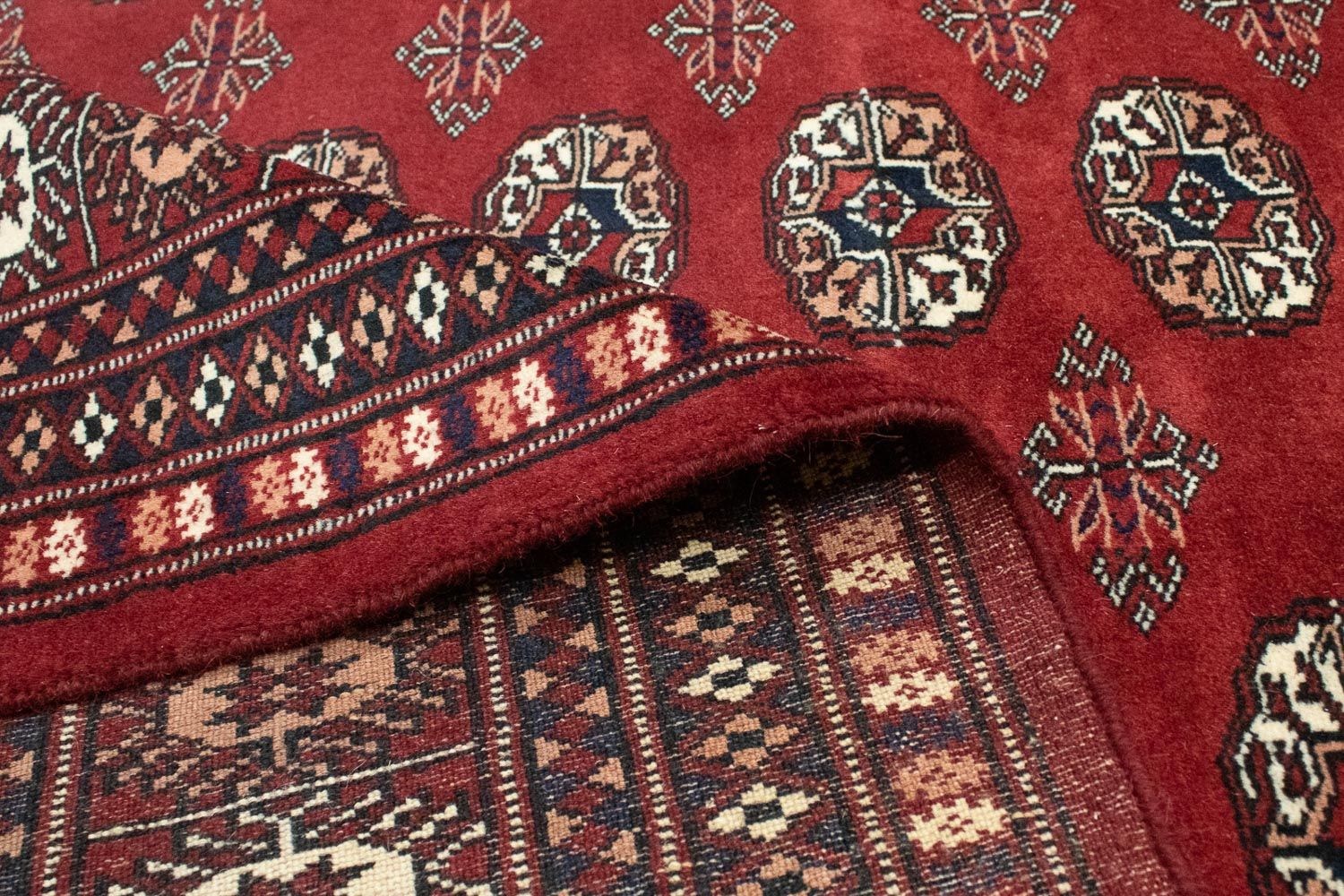 Tappeto afgano - Bukhara - 238 x 200 cm - rosso