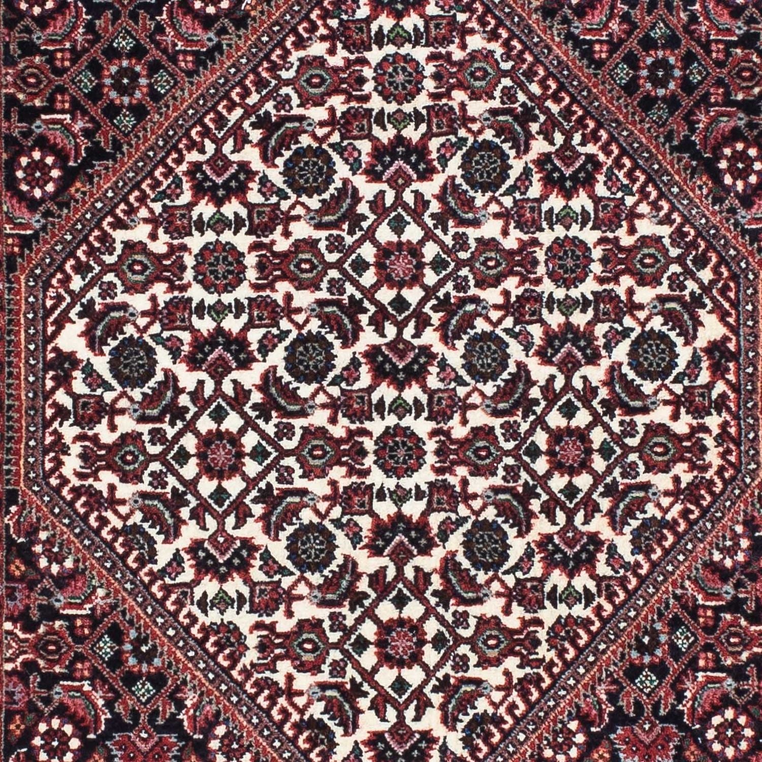 Tappeto corsia Tappeto Persero - Bidjar - 196 x 75 cm - blu scuro