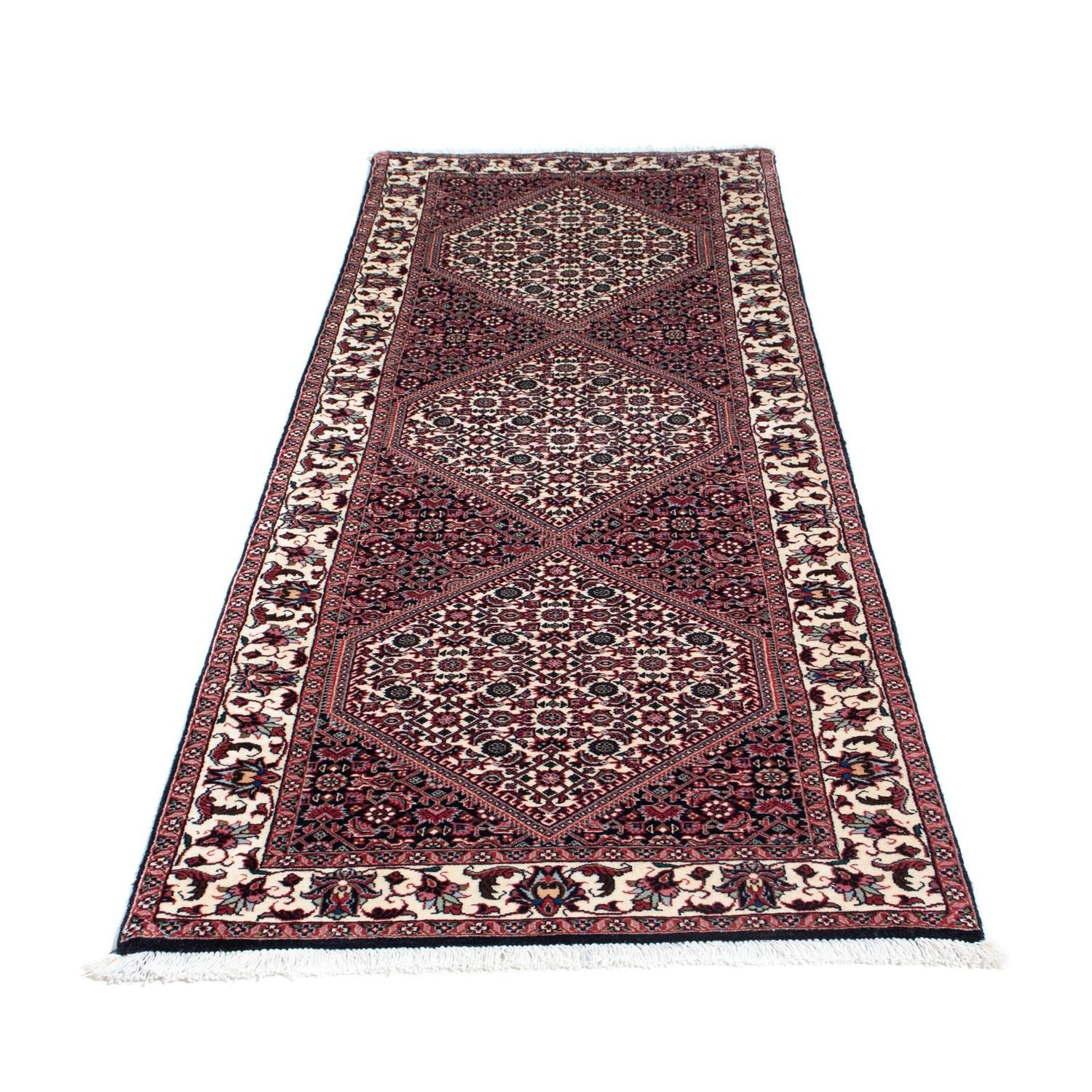 Tappeto corsia Tappeto Persero - Bidjar - 196 x 75 cm - blu scuro