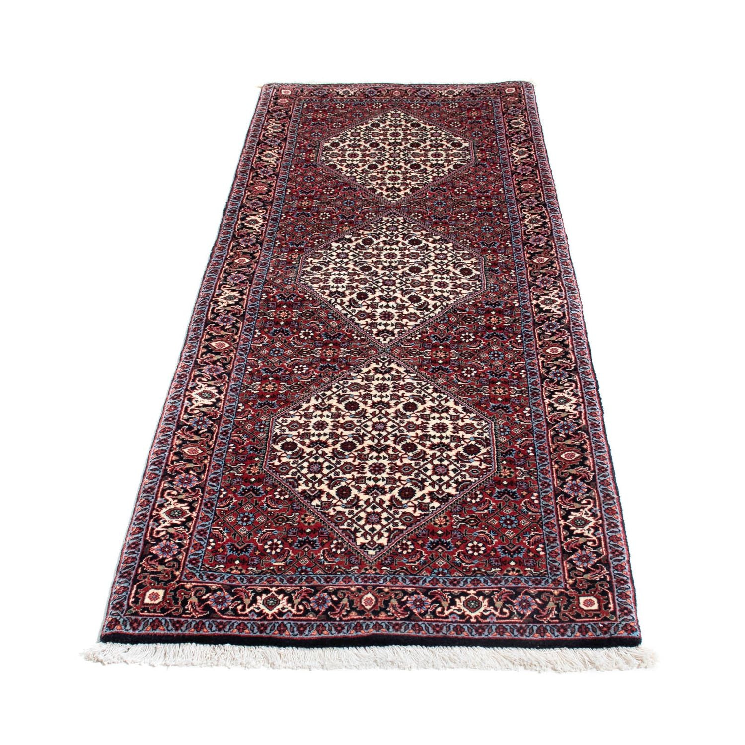 Tappeto corsia Tappeto Persero - Bidjar - 203 x 70 cm - blu scuro