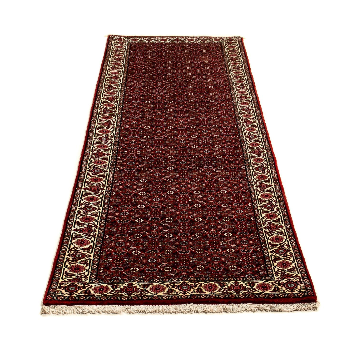 Tappeto corsia Tappeto Persero - Bidjar - 296 x 82 cm - rosso scuro
