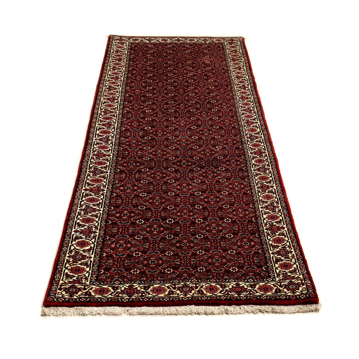 Tappeto corsia Tappeto Persero - Bidjar - 296 x 82 cm - rosso scuro