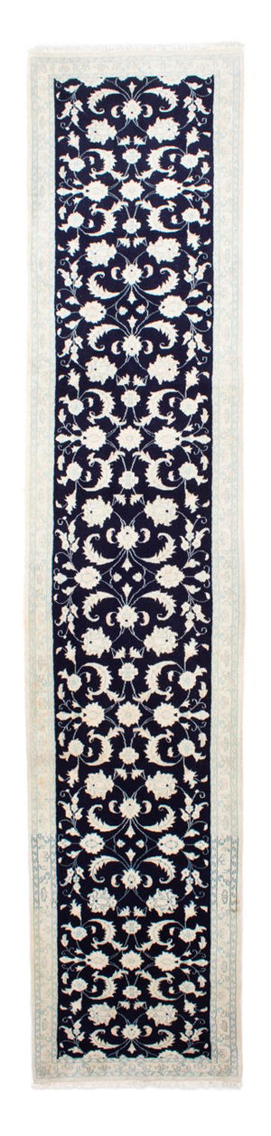 Tappeto corsia Tappeto Persero - Nain - 393 x 83 cm - blu scuro