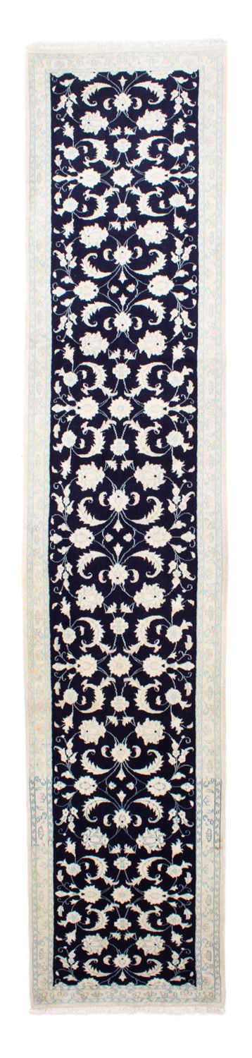 Tappeto corsia Tappeto Persero - Nain - 393 x 83 cm - blu scuro