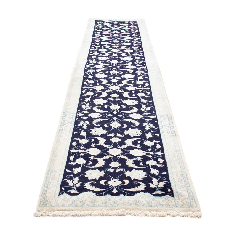 Tappeto corsia Tappeto Persero - Nain - 393 x 83 cm - blu scuro