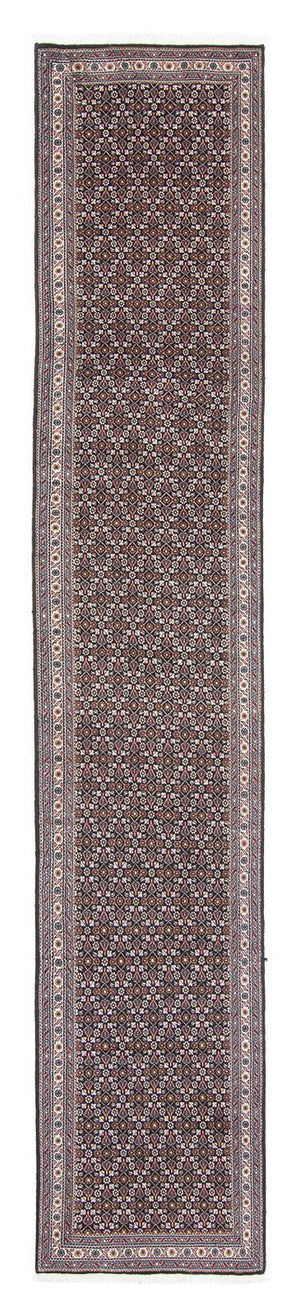 Tappeto corsia Tappeto Persero - Tabriz - 392 x 67 cm - grigio