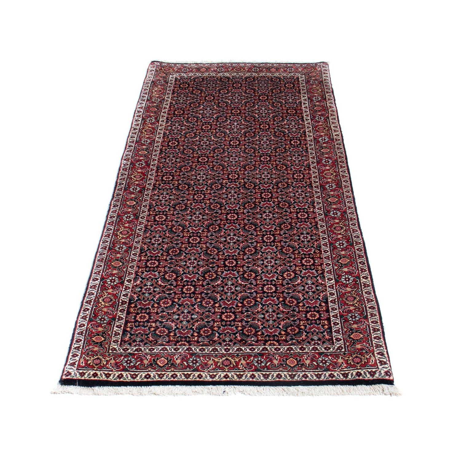 Tappeto corsia Tappeto Persero - Bidjar - 196 x 74 cm - blu scuro