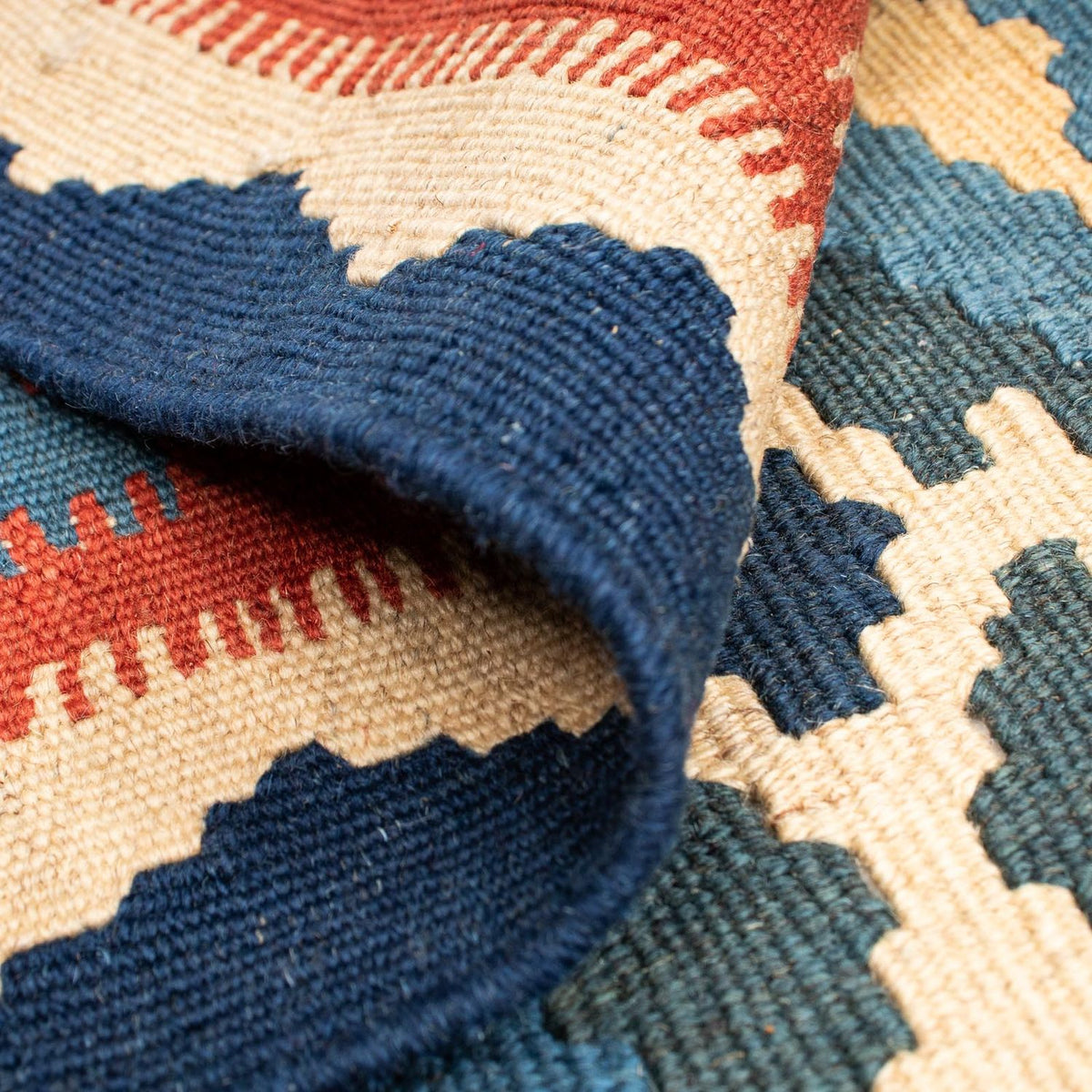 Tappeto Kelim - Orientale - 174 x 148 cm - blu