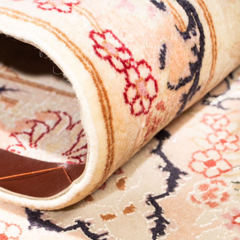 Tappeto corsia Tappeto Persero - Tabriz - Reale - 306 x 74 cm - beige