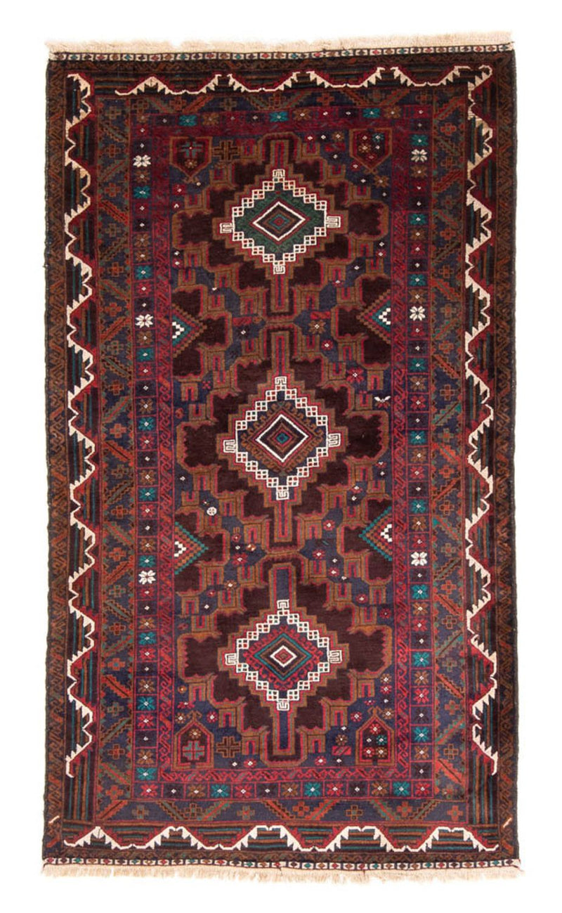 Tappeto corsia Tappeto Belutsch - 194 x 105 cm - ruggine