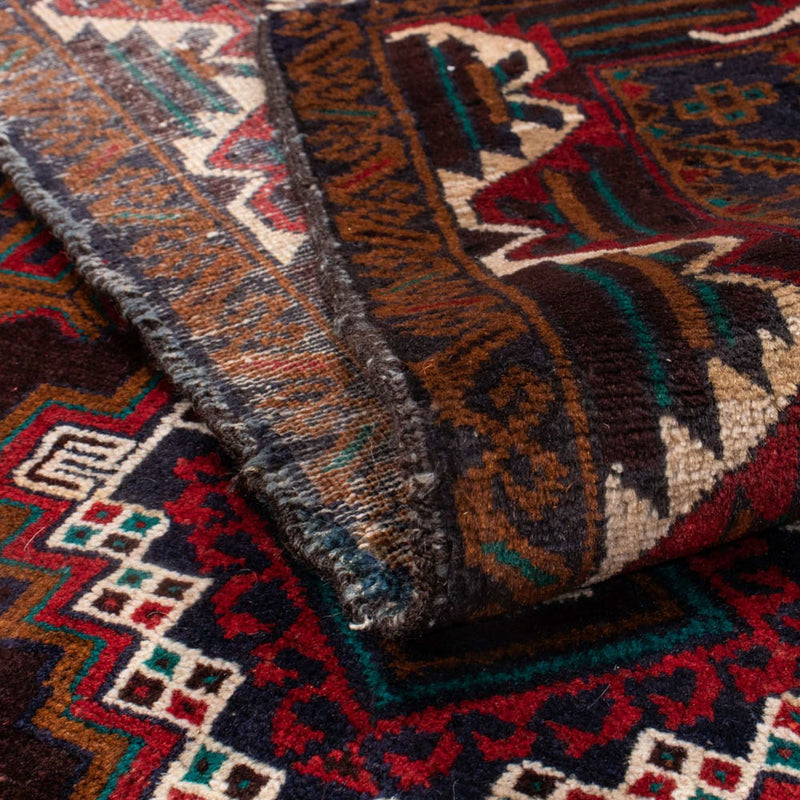 Tappeto corsia Tappeto Belutsch - 194 x 105 cm - ruggine