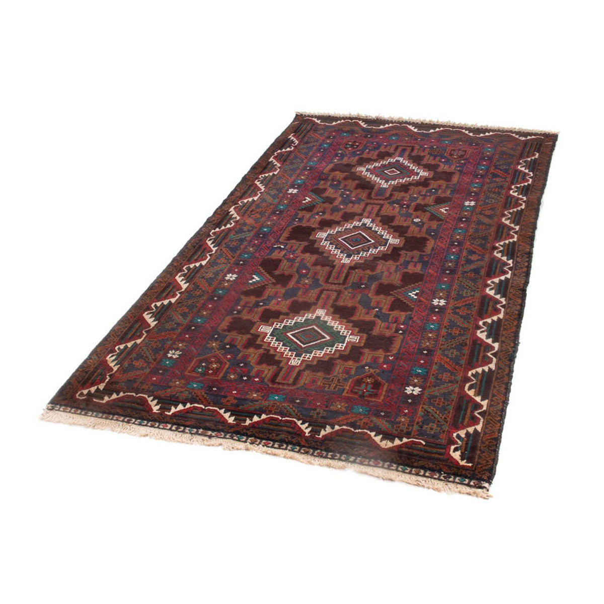 Tappeto corsia Tappeto Belutsch - 194 x 105 cm - ruggine