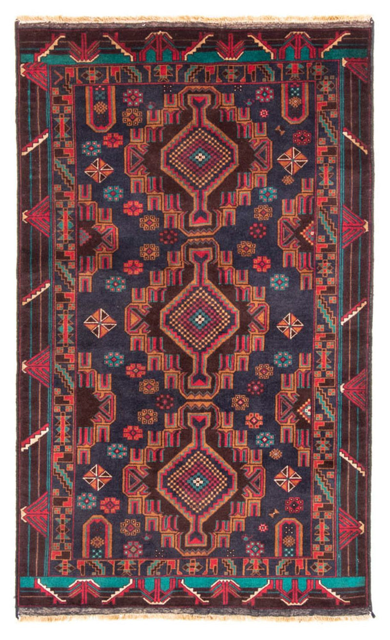 Tappeto corsia Tappeto Belutsch - 194 x 108 cm - rosso scuro