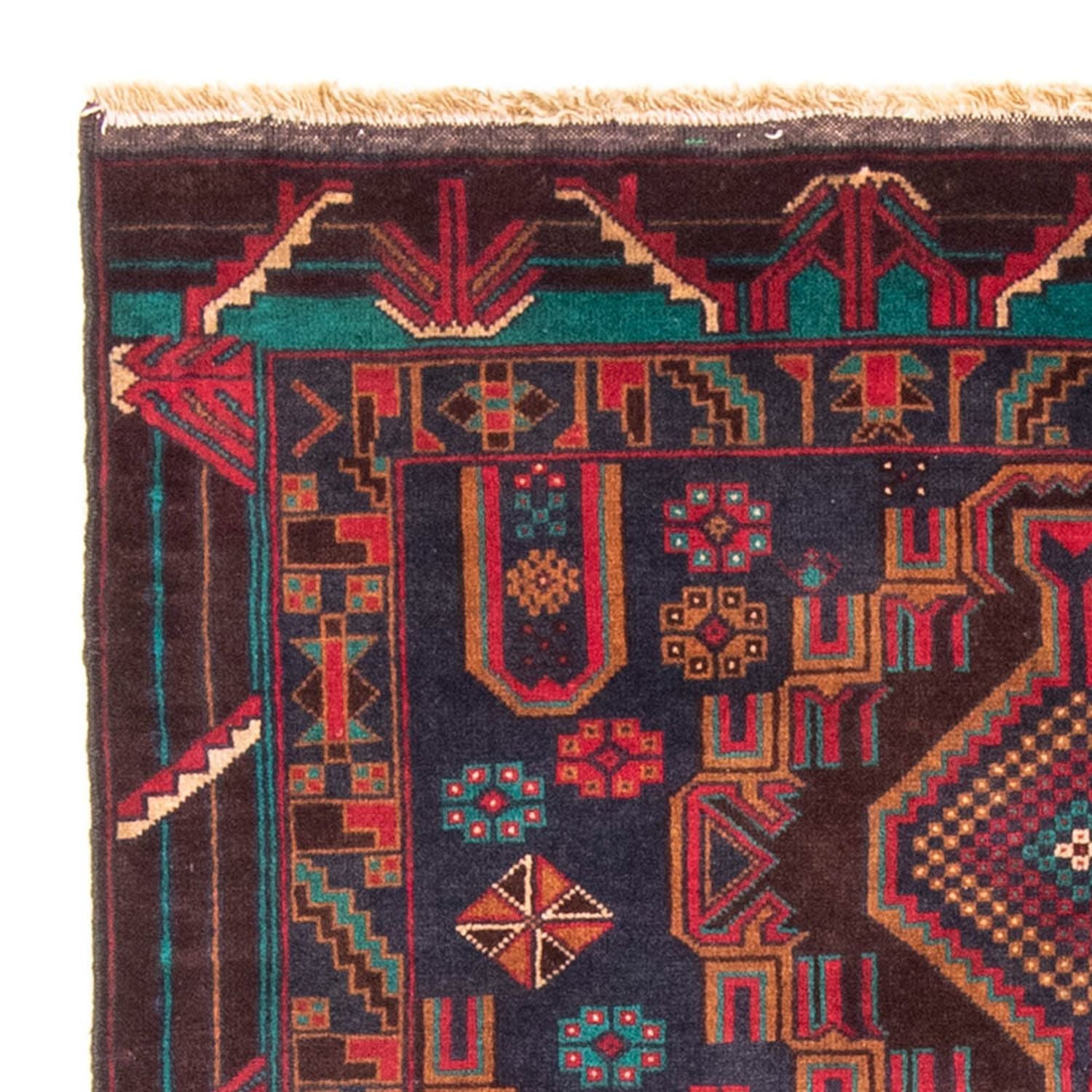Tappeto corsia Tappeto Belutsch - 194 x 108 cm - rosso scuro