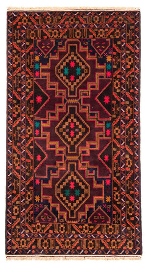 Tappeto corsia Tappeto Belutsch - 193 x 106 cm - blu scuro