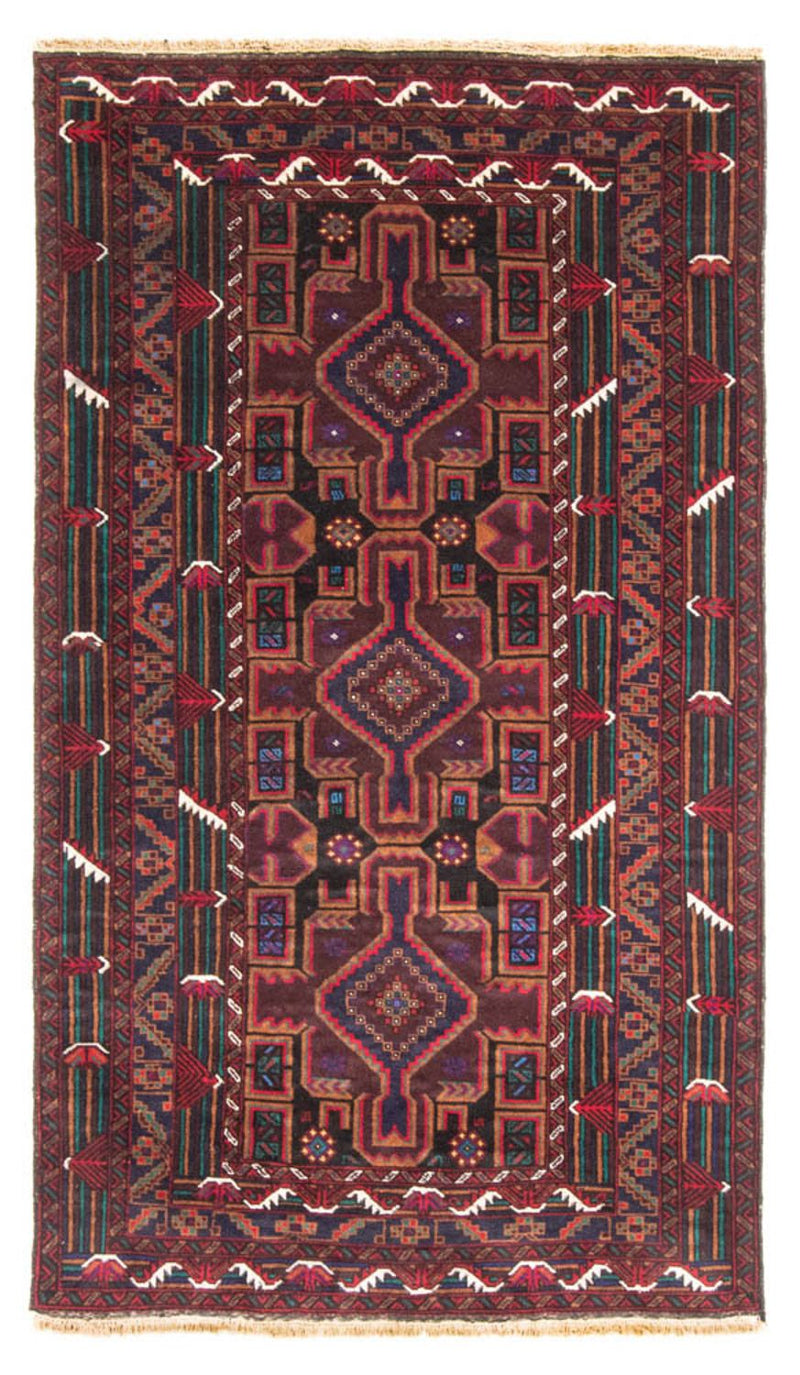 Tappeto corsia Tappeto Belutsch - 190 x 106 cm - rosso scuro