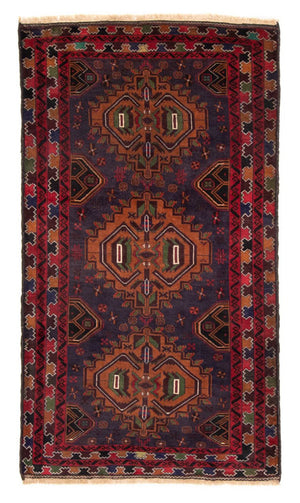 Tappeto Belutsch - 196 x 111 cm - blu scuro