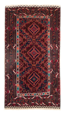 Tappeto corsia Tappeto Belutsch - 197 x 105 cm - rosso scuro