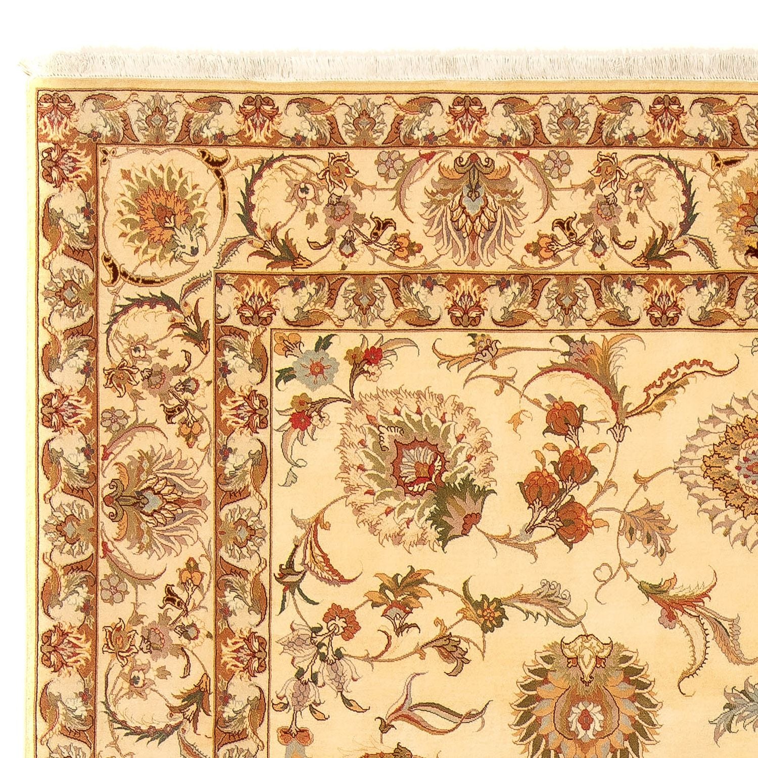 Tappeto Persero - Tabriz - Reale - 346 x 256 cm - marrone chiaro