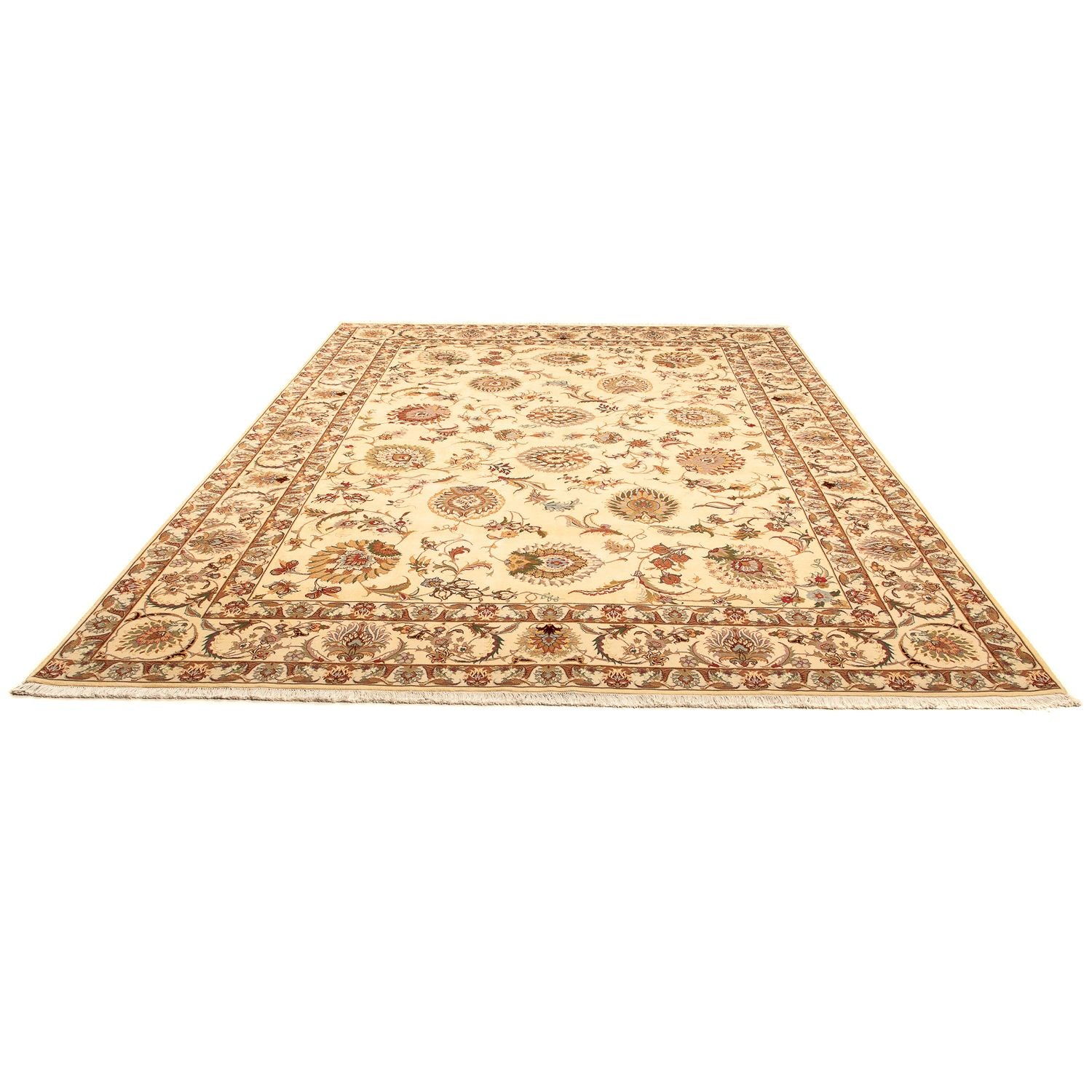 Tappeto Persero - Tabriz - Reale - 346 x 256 cm - marrone chiaro