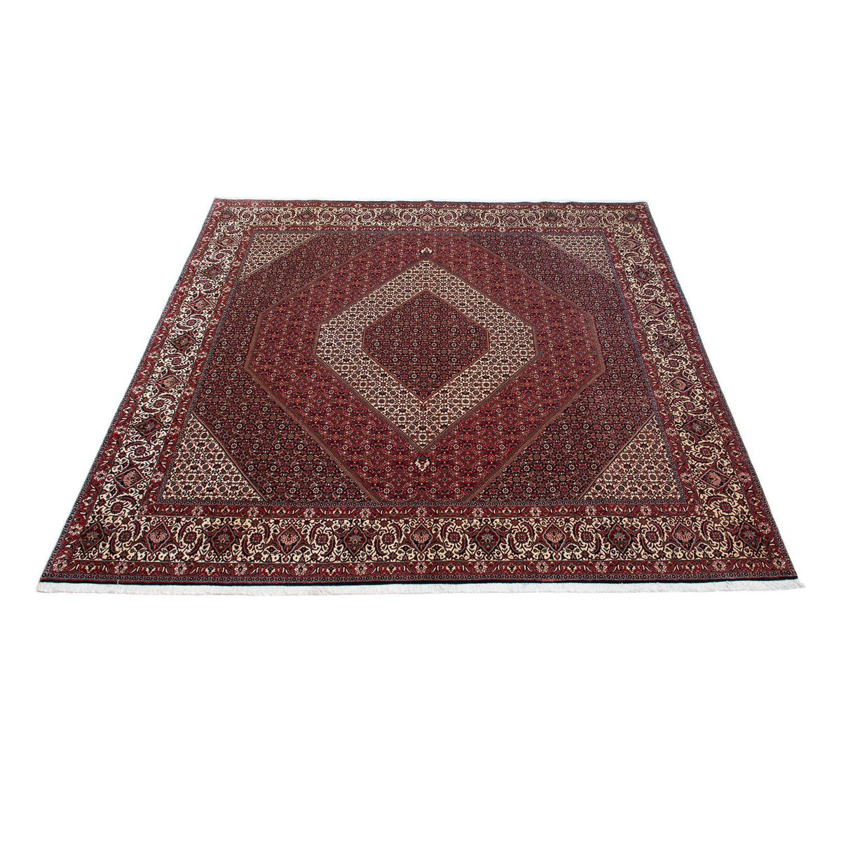 Tappeto Persero - Bidjar quadrato  - 300 x 300 cm - rosso scuro