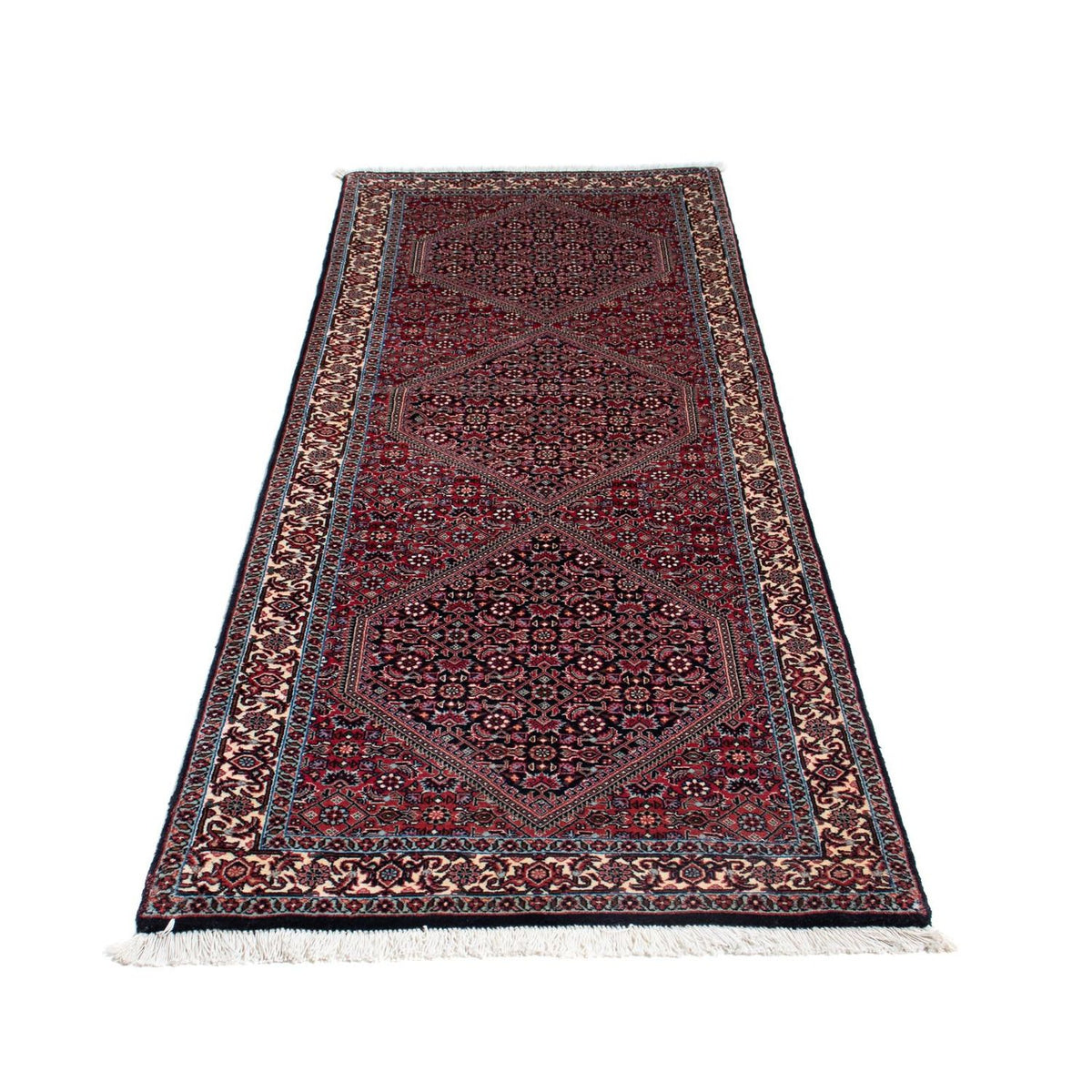 Tappeto corsia Tappeto Persero - Bidjar - 212 x 74 cm - rosso scuro