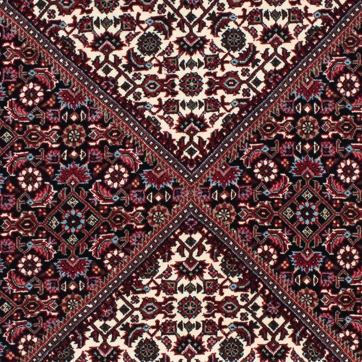 Tappeto corsia Tappeto Persero - Bidjar - 218 x 77 cm - blu scuro