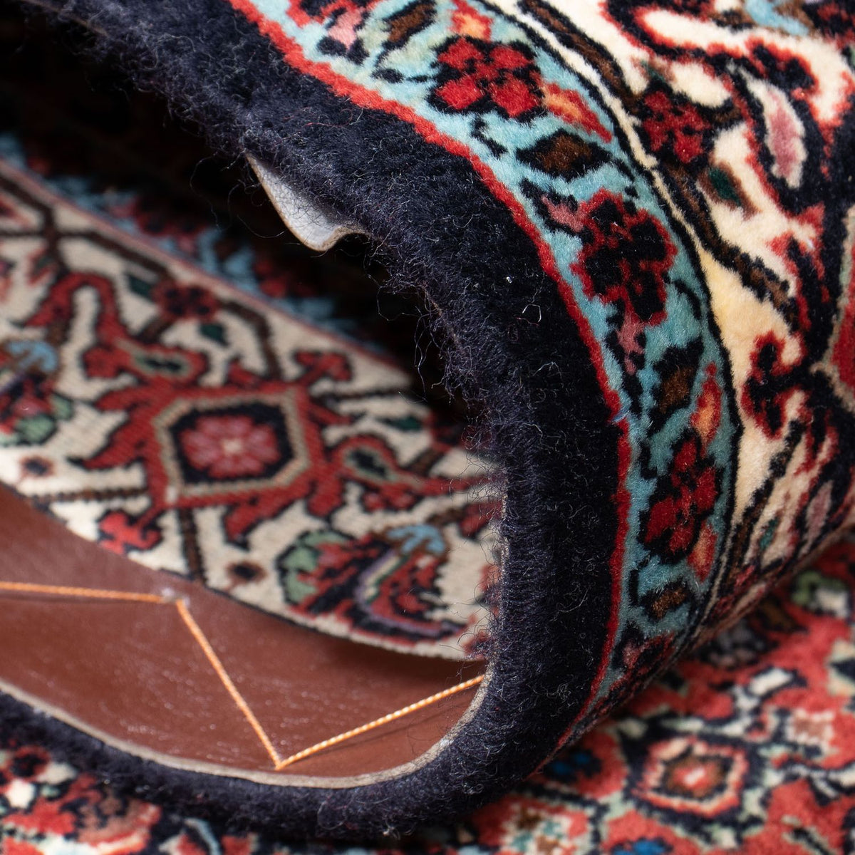 Tappeto corsia Tappeto Persero - Bidjar - 296 x 82 cm - blu scuro