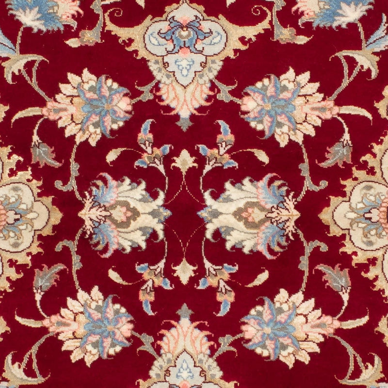 Tappeto corsia Tappeto Persero - Tabriz - Reale - 213 x 83 cm - rosso scuro