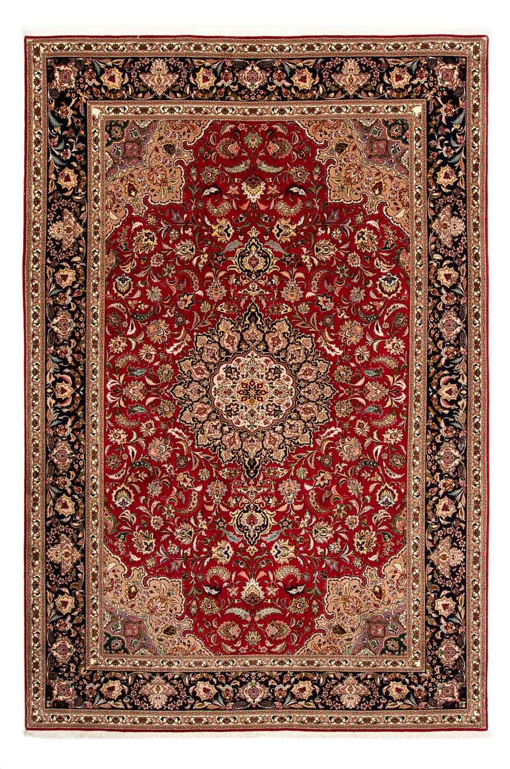 Tappeto Persero - Tabriz - Reale - 308 x 205 cm - rosso scuro