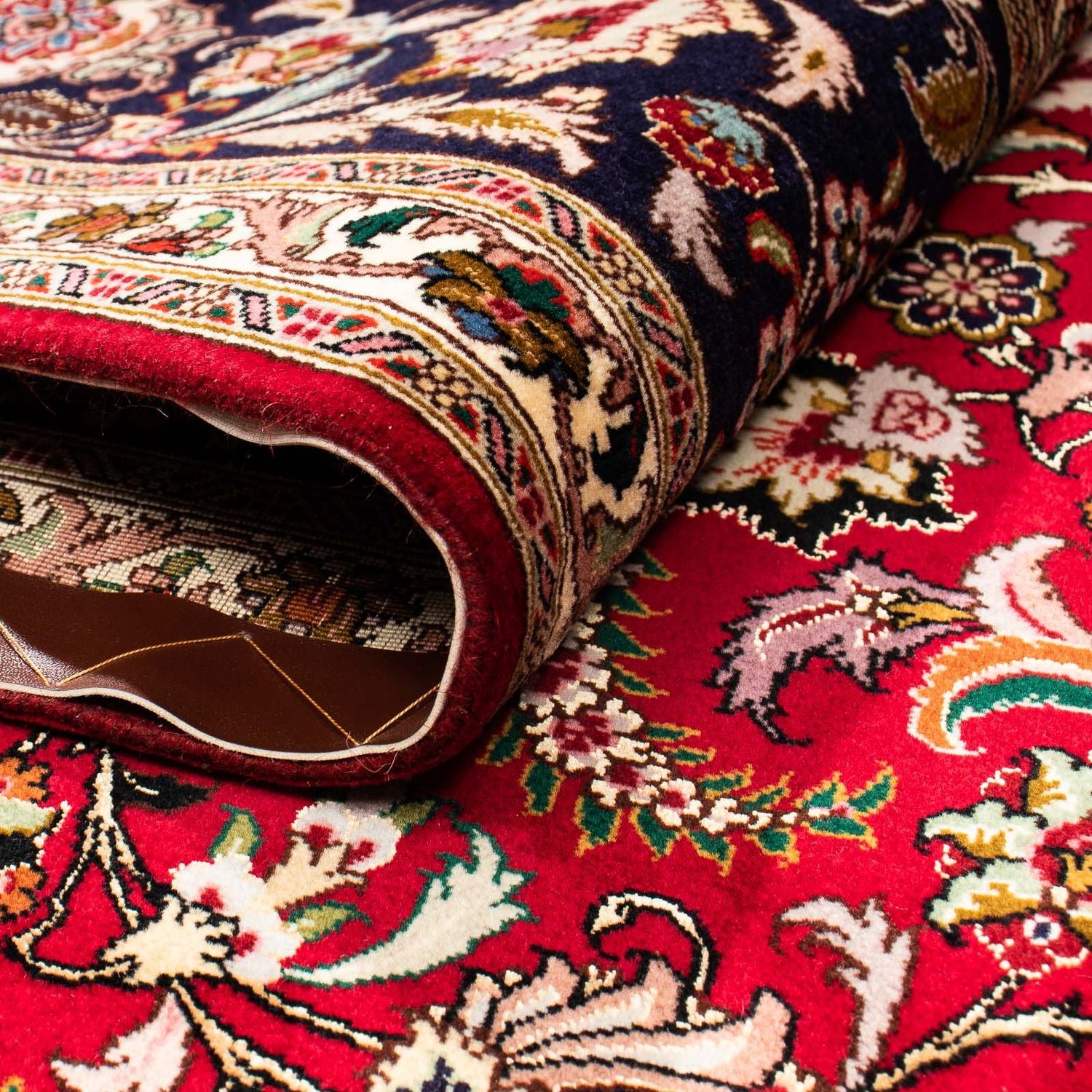 Tappeto Persero - Tabriz - Reale - 308 x 205 cm - rosso scuro