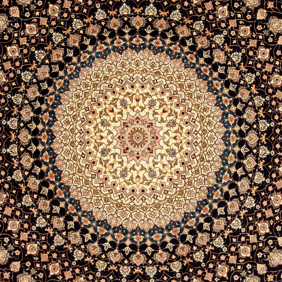 Tappeto Persero - Tabriz - Reale - 338 x 248 cm - blu scuro