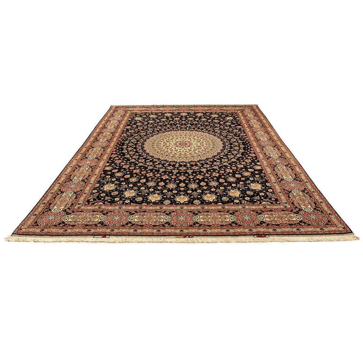 Tappeto Persero - Tabriz - Reale - 338 x 248 cm - blu scuro