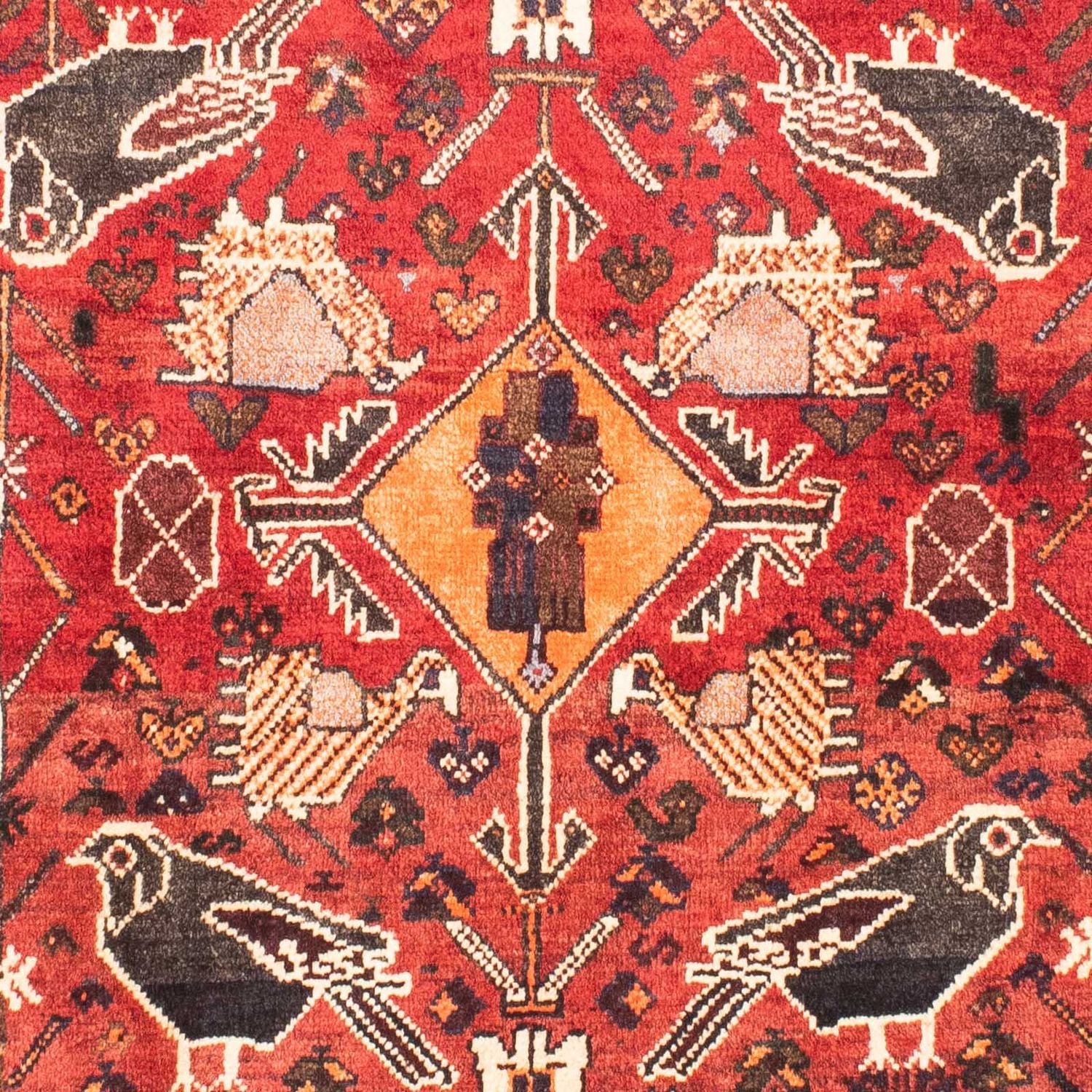 Tappeto Persero - Nomade - 160 x 110 cm - rosso scuro