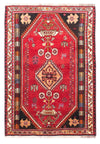 Shiraz Tappeto 112x166cm - Tappeto persiano - Rettangolo / Rosso scuro / 112 x 166 cm Rettangolo