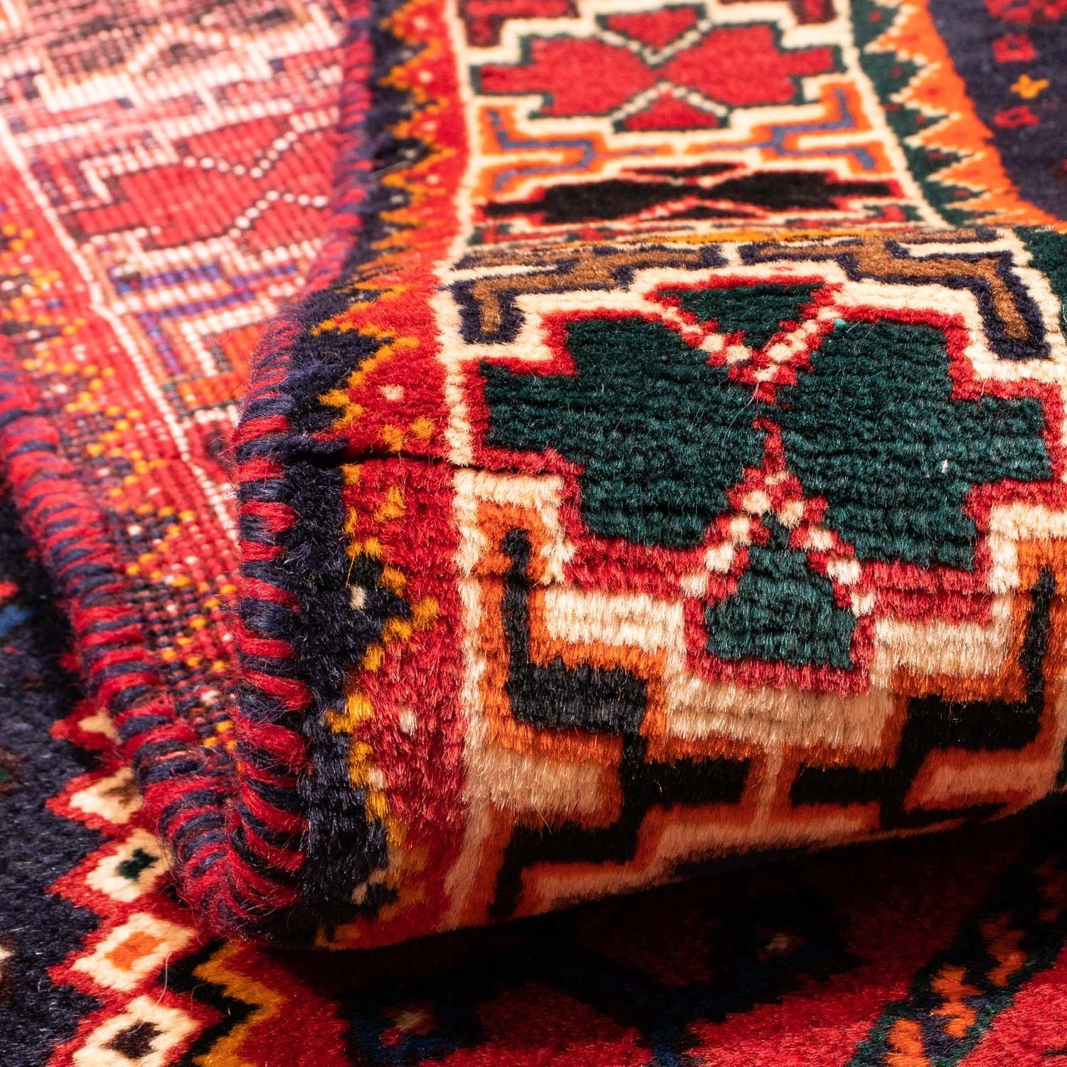 Tappeto Persero - Nomade - 171 x 118 cm - rosso scuro