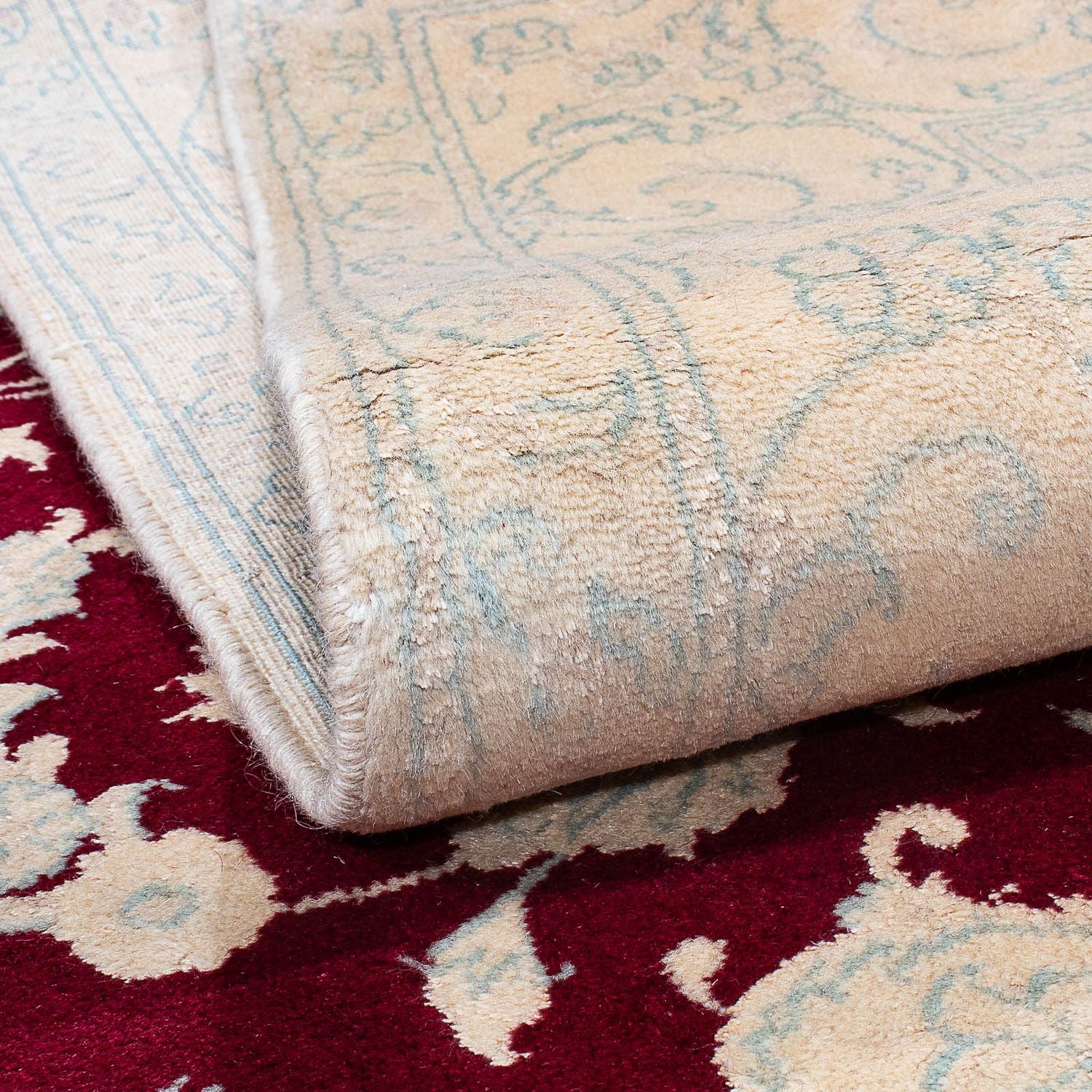 Tappeto Persero - Nain - 288 x 194 cm - rosso scuro