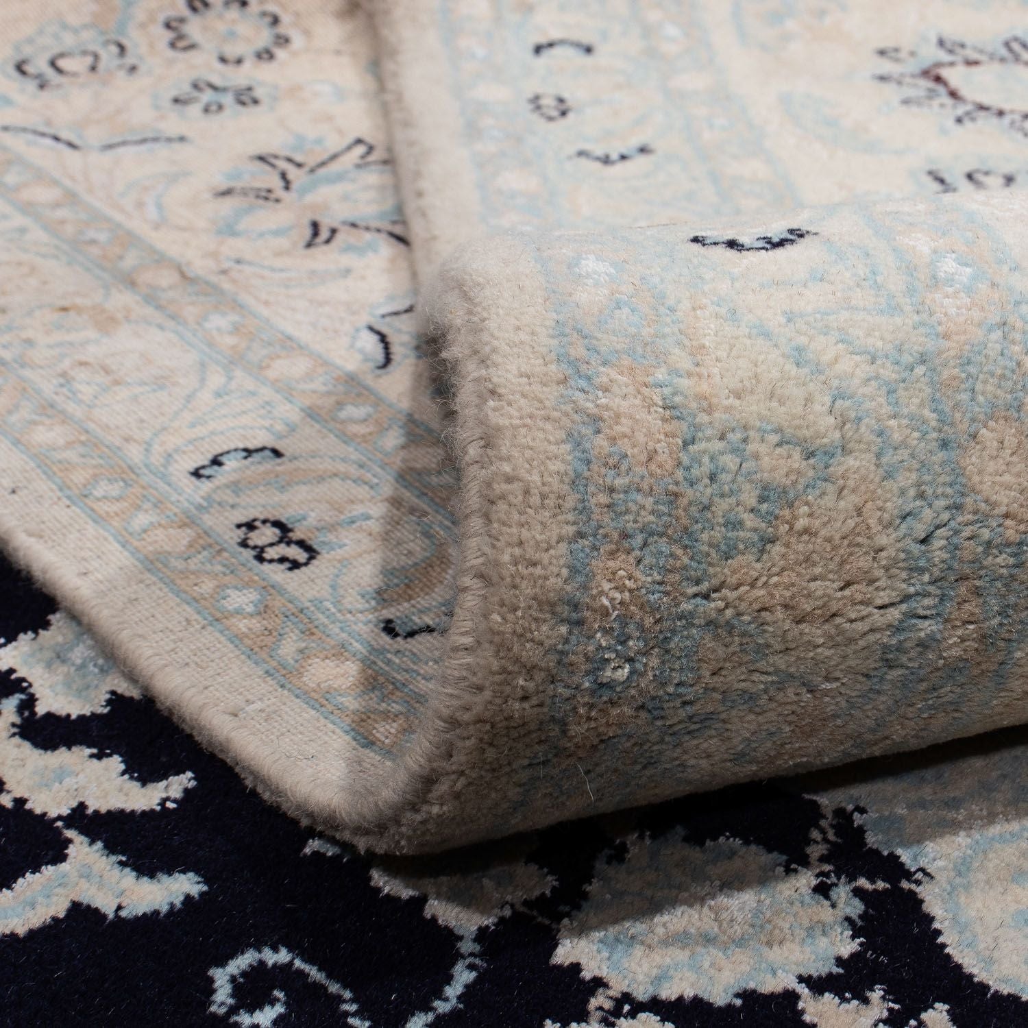 Tappeto Persero - Nain - 352 x 253 cm - blu scuro