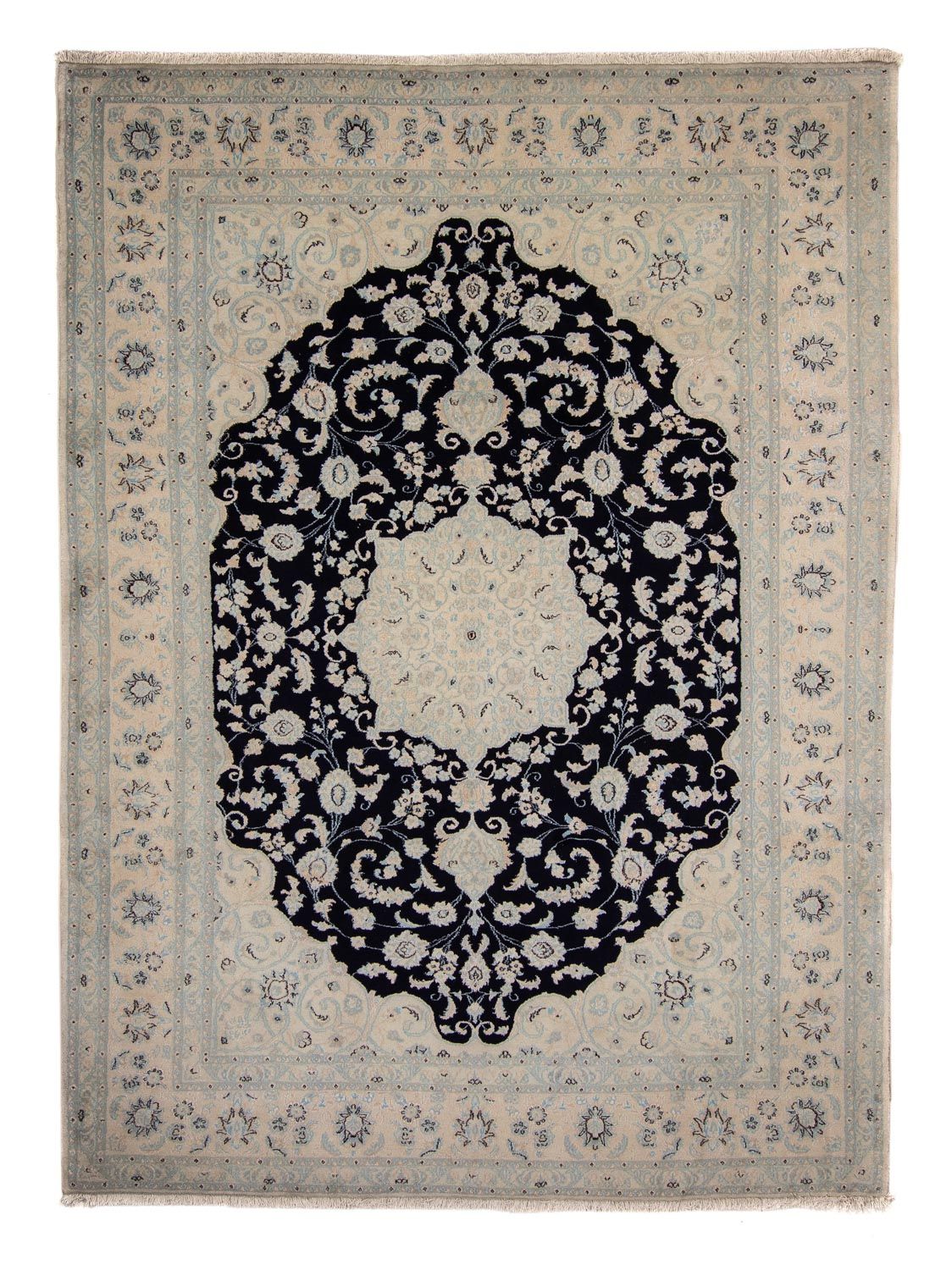 Tappeto Persero - Nain - 348 x 248 cm - blu scuro