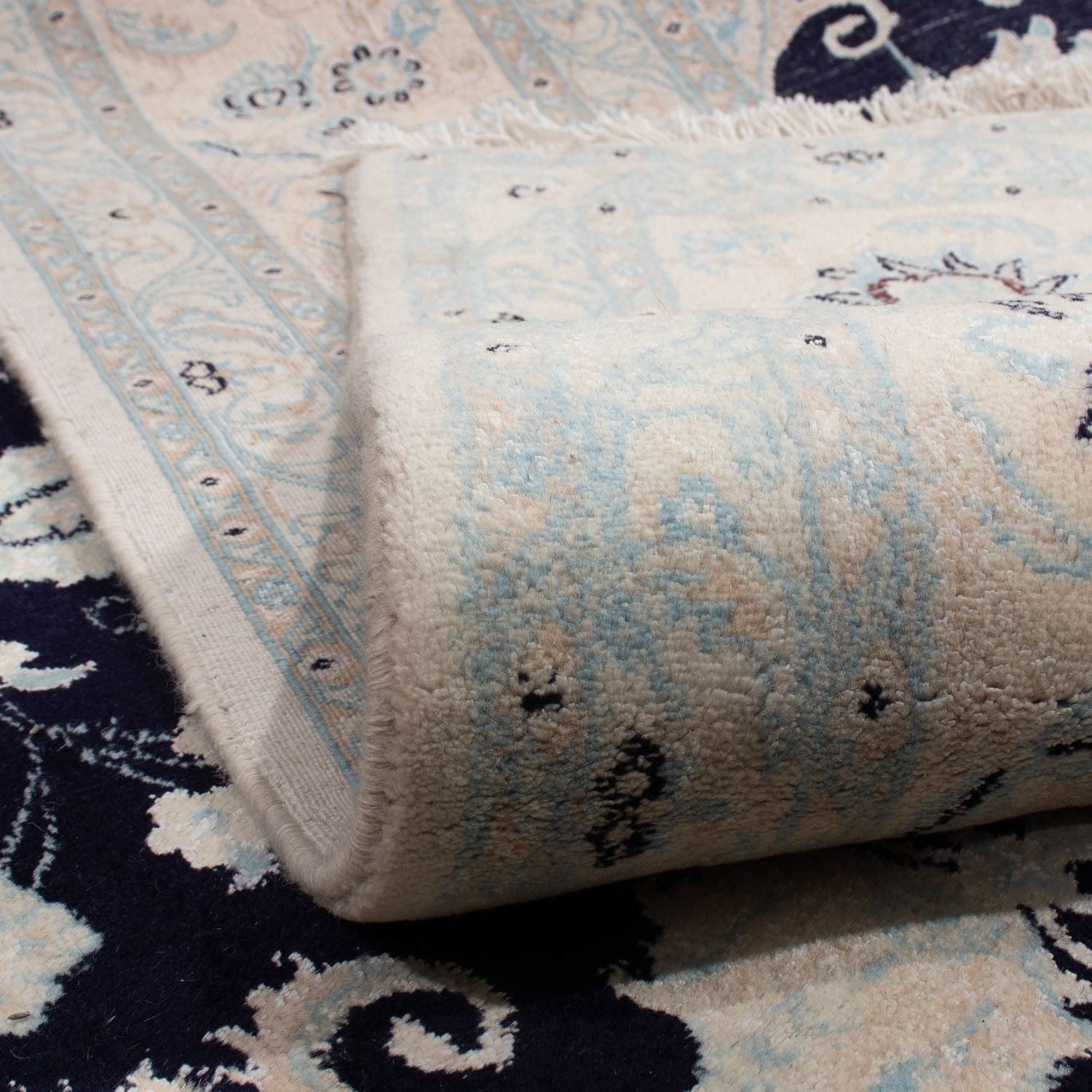 Tappeto Persero - Nain - 348 x 248 cm - blu scuro