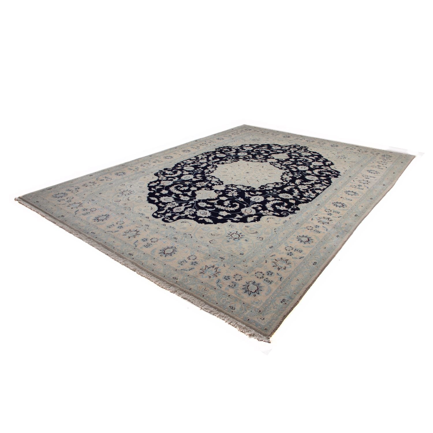 Tappeto Persero - Nain - 348 x 248 cm - blu scuro