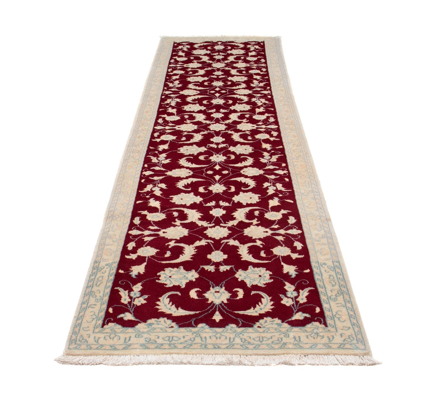 Tappeto corsia Tappeto Persero - Nain - 295 x 82 cm - rosso scuro