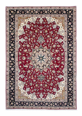 Tappeto Persero - Tabriz - Reale - 302 x 206 cm - rosso scuro