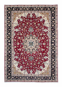 Tappeto Persero - Tabriz - Reale - 302 x 206 cm - rosso scuro