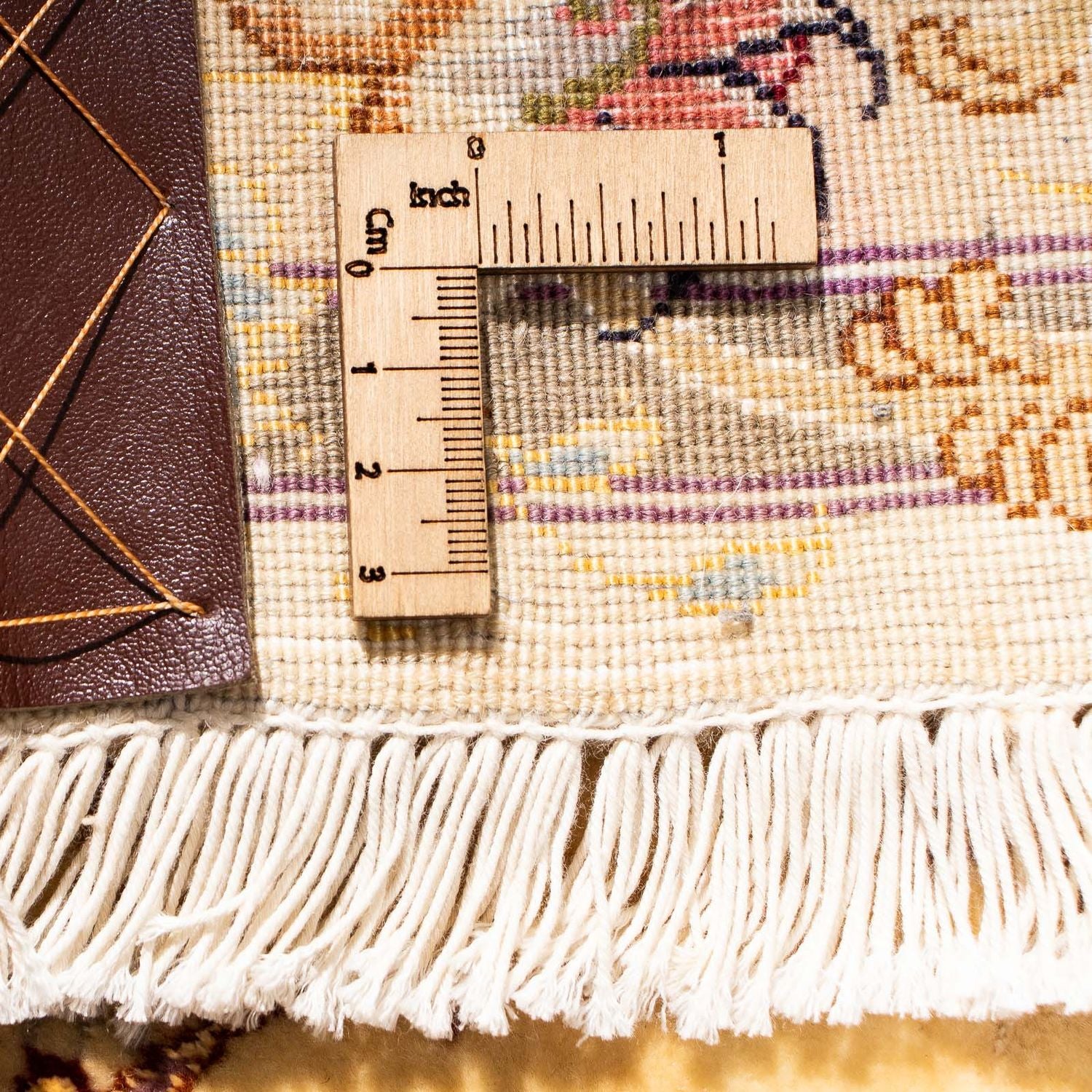 Tappeto corsia Tappeto Persero - Tabriz - Reale - 314 x 80 cm - marrone chiaro