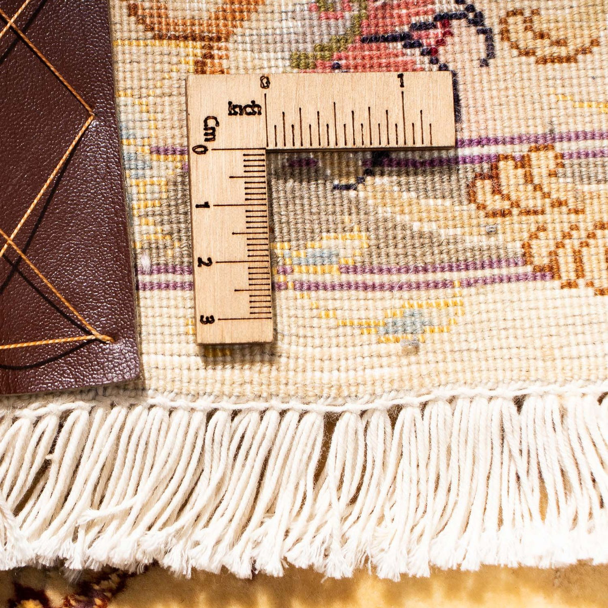 Tappeto corsia Tappeto Persero - Tabriz - Reale - 314 x 80 cm - marrone chiaro