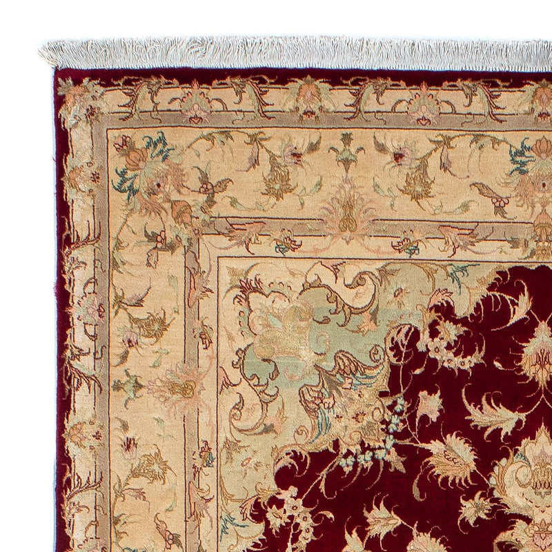 Tappeto Persero - Tabriz - Reale - 200 x 153 cm - rosso scuro